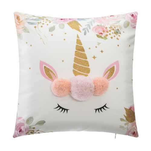 Coussin Licorne Pompons - 3S. x Home - 3s x home