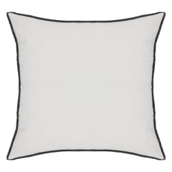Coussin "Linah" coton blanc 45x45 cm