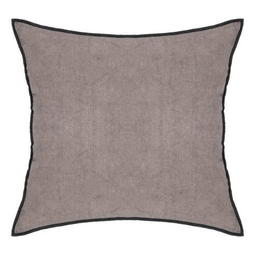 Coussin "Linah" coton gris 45x45 cm