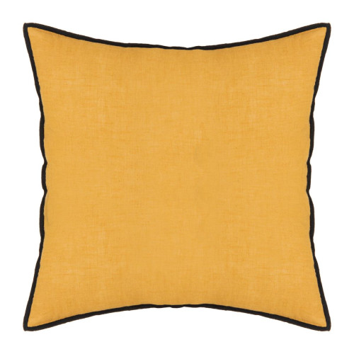 Coussin "Linah" coton jaune ocre 45x45 cm - 3S. x Home - 3s x home