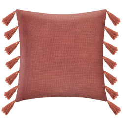Coussin Pompon Gypsy Terre Cotta 50 x 50