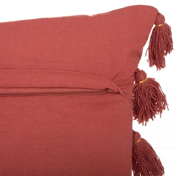 Coussin Pompon Gypsy Terre Cotta 50 x 50
