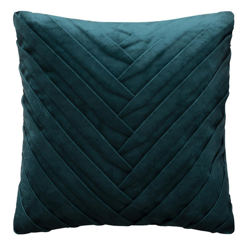 Coussin Velours Tresse Canard 40 x 40