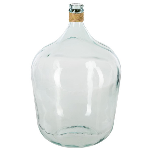 Dame-Jeanne en verre Rafia Été 3S. x Home  - Vase verre design