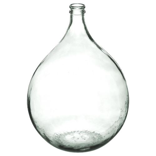 Dame Jeanne Recyclé Transparent H 56 - Vase verre design