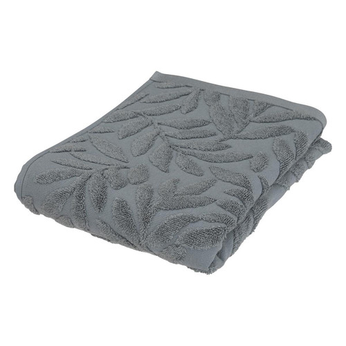 Drap de douche coton gris foncé 70x130 cm "Cisel" - 3S. x Home - Serviette draps de bain