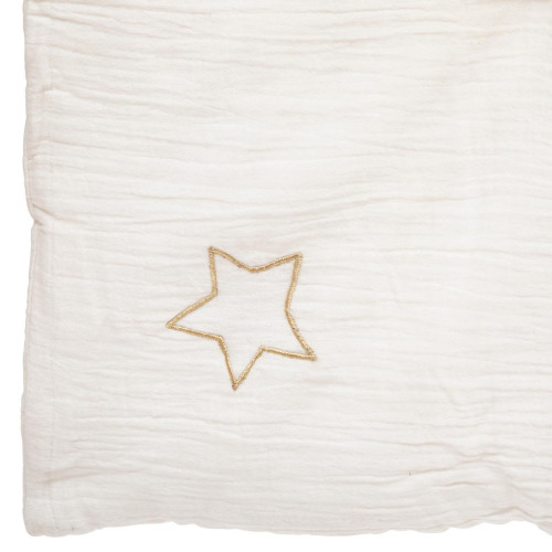 Edredon "Lili" en gaze de coton blanc - 3S. x Home - Edition Authentique Chambre Lit