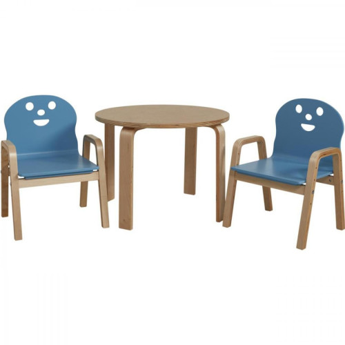 Ensemble de table et chaise enfant Bleu LITTLE  - 3S. x Home - Deco meuble design scandinave