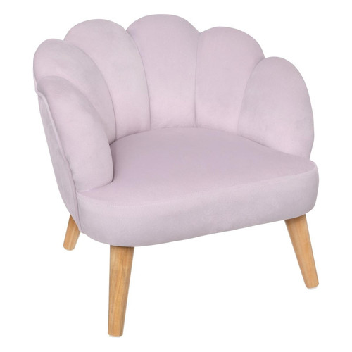 Fauteuil enfant coquillage "Sirène" violet  3S. x Home  - Fauteuil et chaise enfant design
