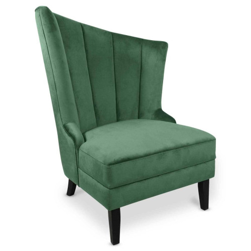 Fauteuil Karl Velours Vert - 3S. x Home - 3s x home