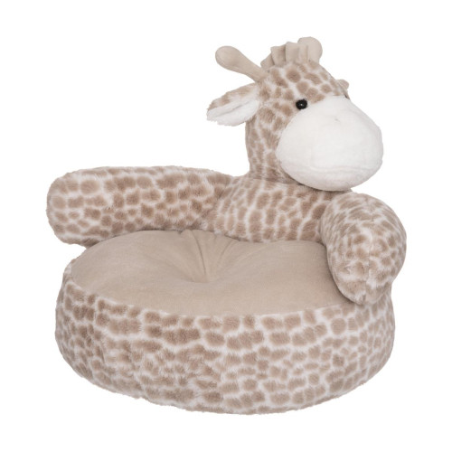 Fauteuil peluche girafe gris 3S. x Home  - Fauteuil et chaise enfant design