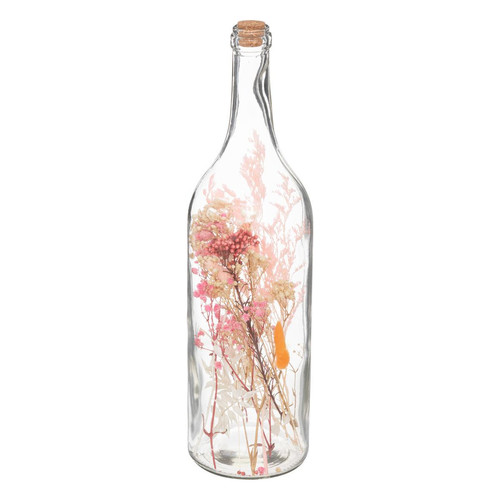 Fleurs séchées en bouteille verre H45 cm 3S. x Home  - Objet deco design