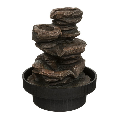 Fontaine "Sharmila" résine noir H225 cm