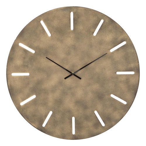 Horloge "Inacio" métal bronze D55 cm