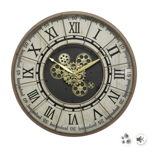Horloge Métal Mécanique Marron D 57 Stella