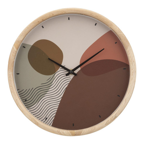 Horloge "Nila" en bois D30cm modèle A