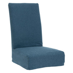 Housse de chaise bleu