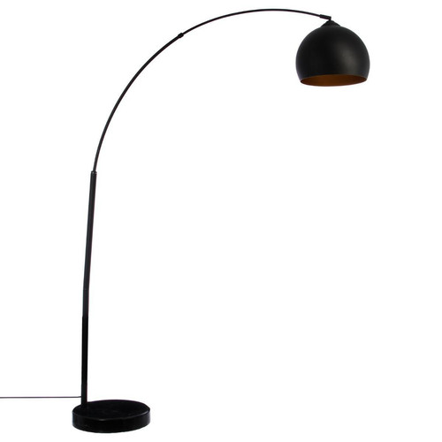 Lampadaire en métal noir Hauteur 175cm 3S. x Home  - Lampe metal design