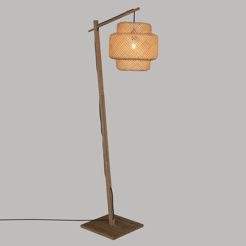 Lampadaire "Liby" bambou H173 cm - 3S. x Home - Déco et luminaires