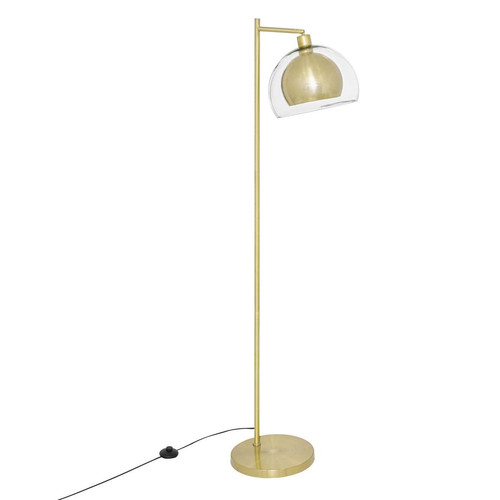 Lampadaire "Rivi" métal doré H157 cm - 3S. x Home - Lampe jaune