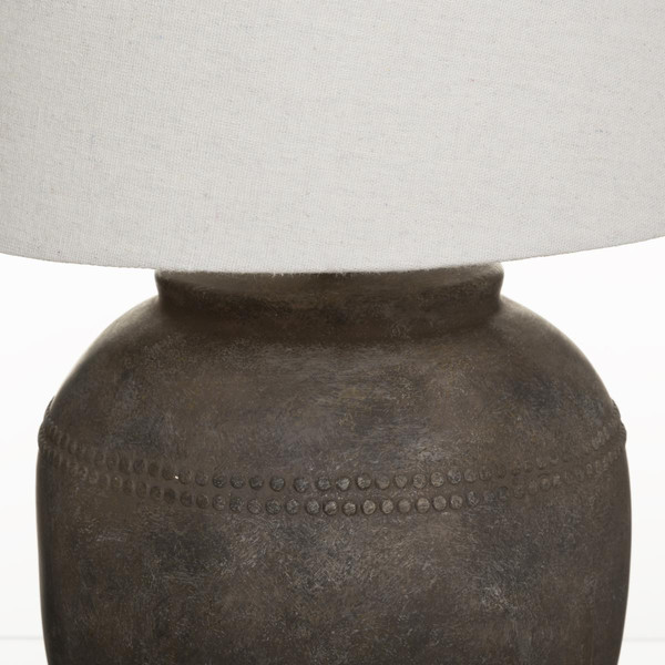 Lampe "Ailen", céramique, marron Hauteur 60 cm