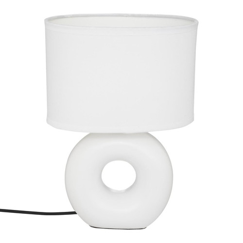 Lampe "Baru" blanche mate, céramique H26cm - 3S. x Home - Lampe a poser design