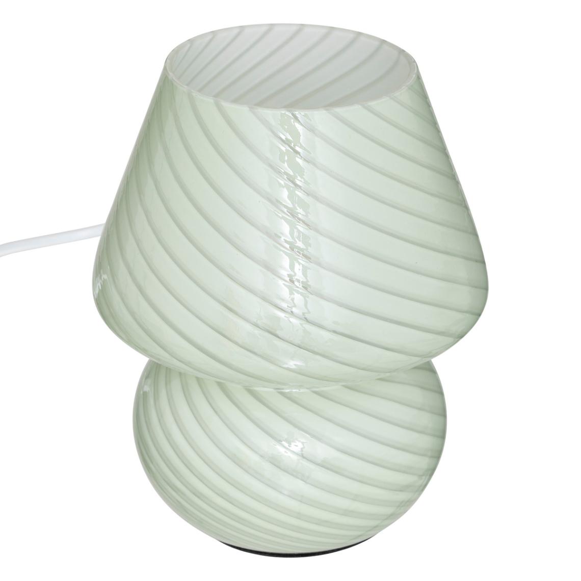 lampe champignon cara h18cm vert
