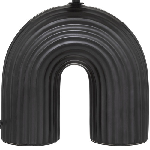 Lampe "Eidel" métal et céramique noir H405 cm