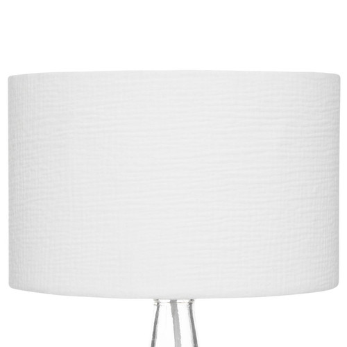 Lampe en coton H43,5cm blanc