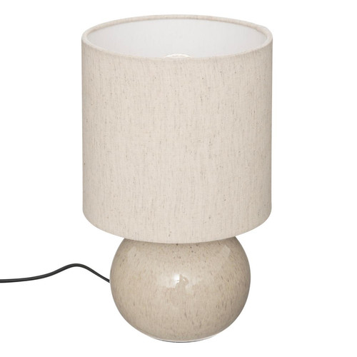 Lampe "Gaia" en coton blanc 3S. x Home  - Lampe a poser design