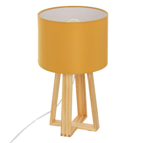 Lampe "Molu" bois H35cm moutarde 3S. x Home  - Lampe bois design