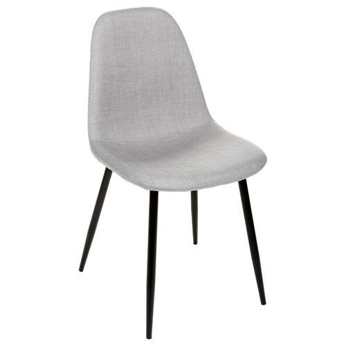 Lot de 2 chaises scandinave grises 3S. x Home  - Chaise design