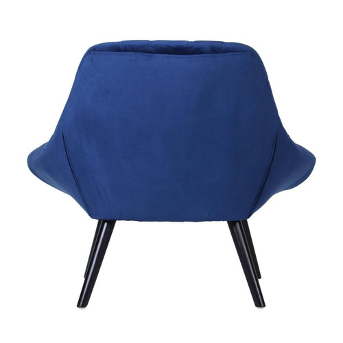 Lot de 2 fauteuils Danios Velours Bleu