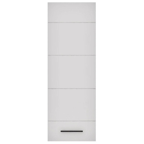 Meuble à étagères avec porte L38xH110cm Blanc brillant Biancom - 3S. x Home - Salon meuble deco