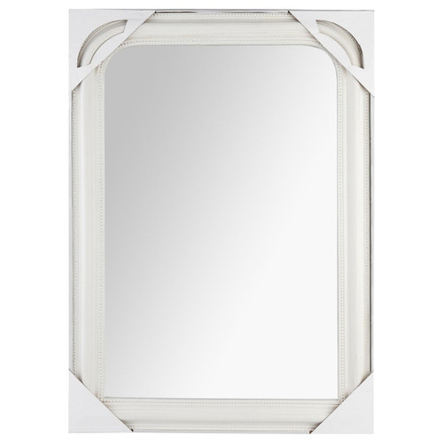 Miroir arrondi blanc Adele 74X104 cm