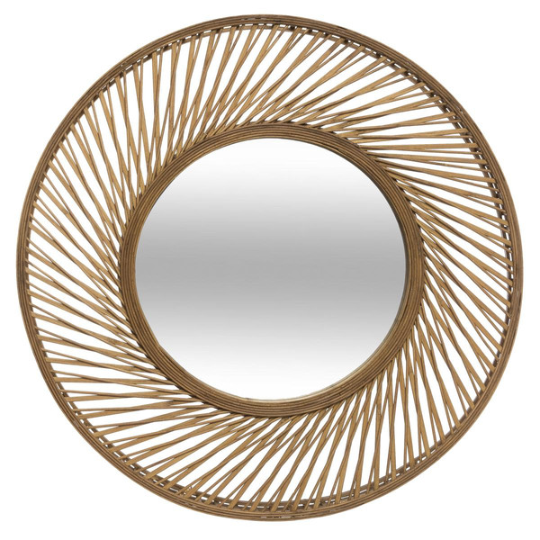Miroir Bambou Spirale D72 cm