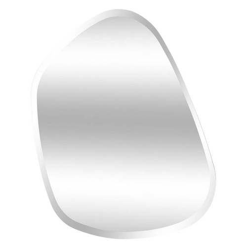 Miroir organique bisauté "Aidan" argent 3S. x Home  - Miroir blanc design