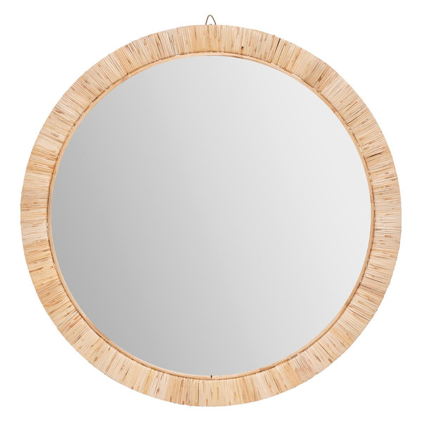Miroir rond "Melany" D60 cm beige
