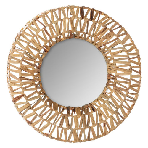 Miroir Tressé Terre Beige 3S. x Home  - Miroir rectangulaire design