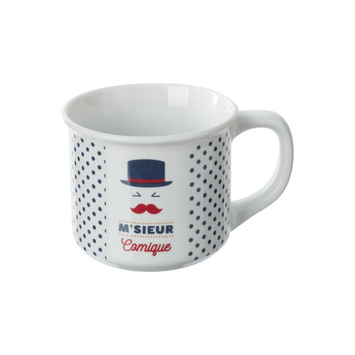 Mug Email French 14cl M'sieur Elegant 3S. x Home  - Mug et verre design