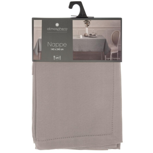 Nappe chambray gris clair 140X240