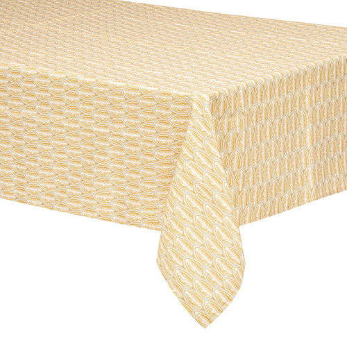 Nappe imprimée anti-tache jaune ocre 140x240 cm "Soan" 3S. x Home  - Deco cuisine design