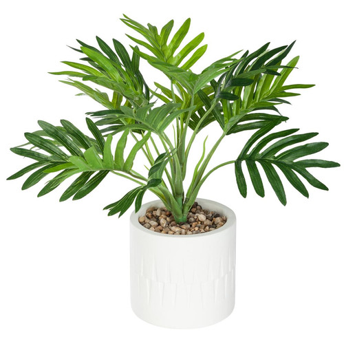 Palmierent blanc Etnik H29 3S. x Home  - Deco plantes fleurs artificielles