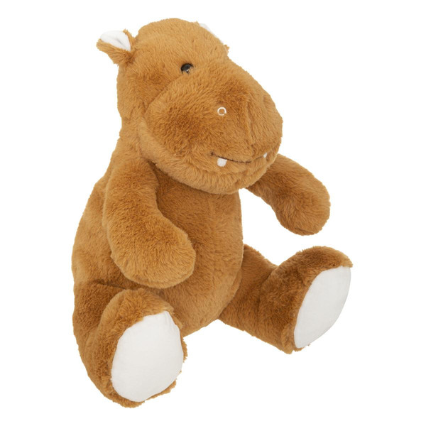 Peluche enfant "Hippo" marron caramel 28x30 cm