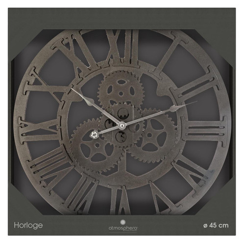 Pendule avec mécanisme en panneau de bois MDF D45xl4xH45cm 3S. x Home  - Horloge design