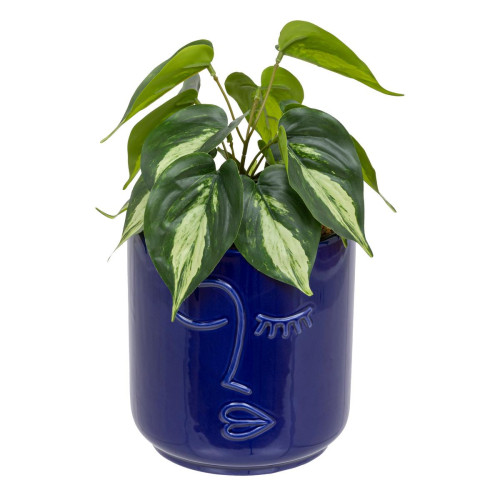 Plante artificielle "Soleya" H30cm bleu marine 3S. x Home  - Deco plantes fleurs artificielles