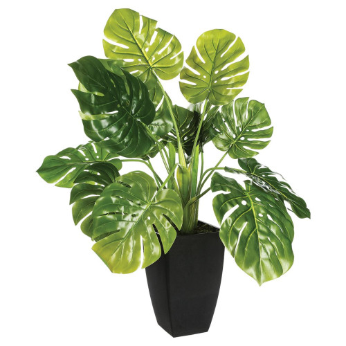 Plante artificielle verte en pot H70 3S. x Home  - Deco plantes fleurs artificielles