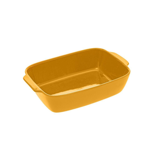 Plat rectangulaire 32x20cm jaune en céramique - 3S. x Home - Cuisine Meubles & Déco