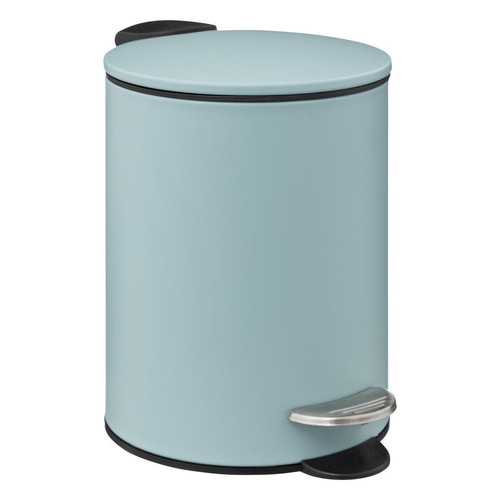 Poubelle métal Soft Close 3L "Colorama" bleu artic 3S. x Home  - Petit accessoires salle de bain