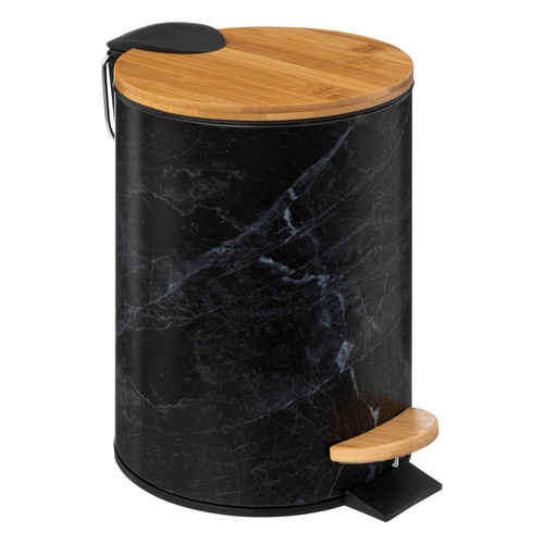 Poubelle noire LEA  3S. x Home  - Accessoire salle de bain design